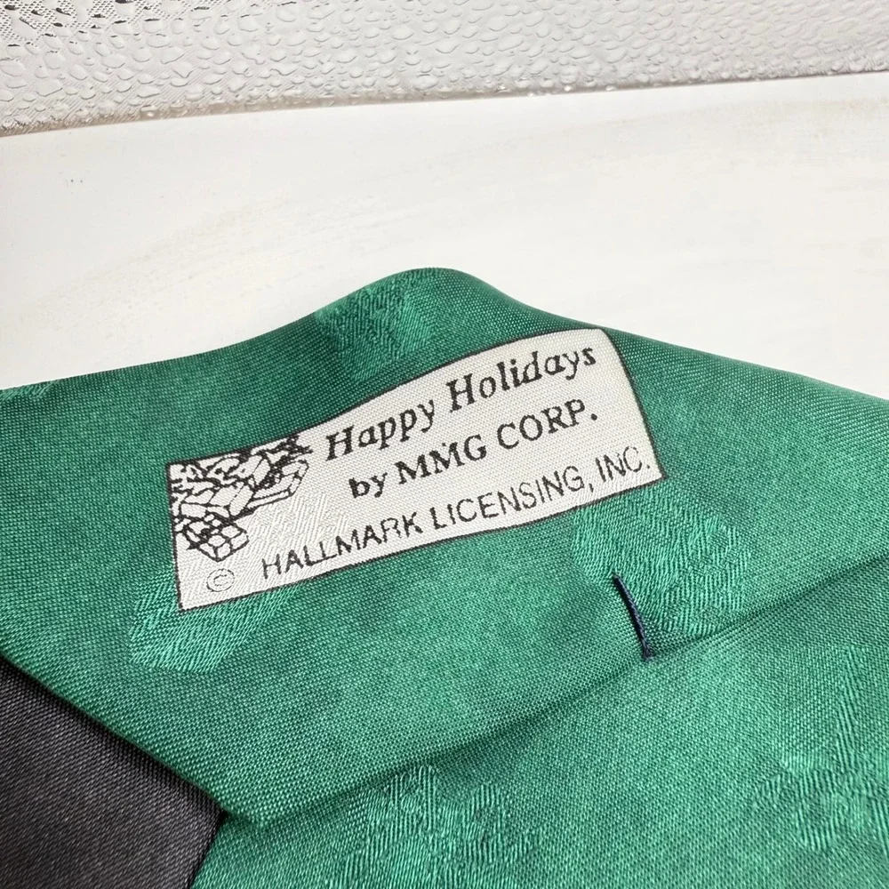 Yule Tie Greetings Golfing Santa Reindeer Christmas Novelty‎ Holiday Necktie